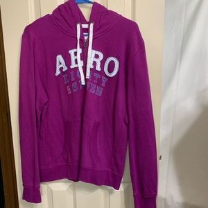 Purple Aeropostale Zip Hoodie